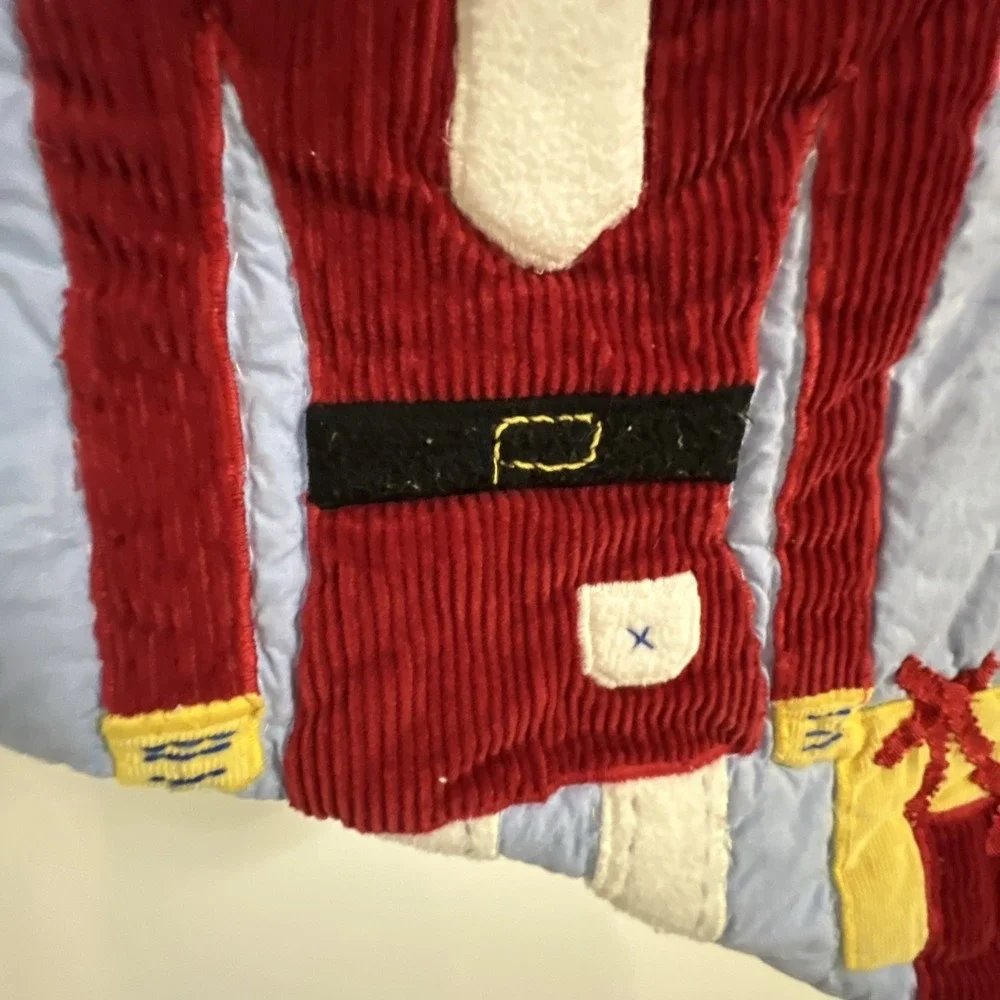 Pottery Barn Kids Nutcracker Christmas Stocking Quilted Appliqué Holiday PBK